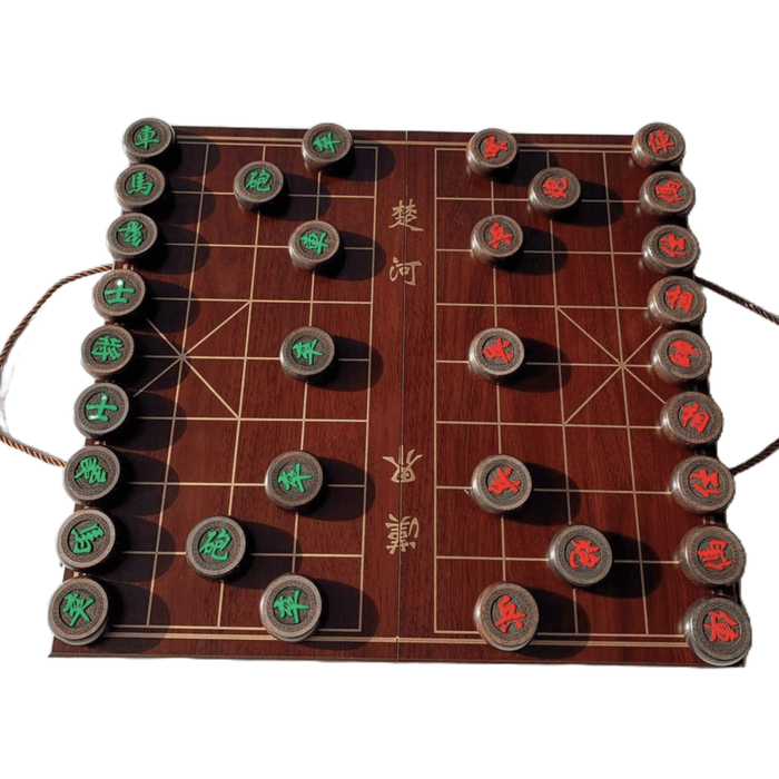 Classic Chinese Wooden Chess Set Xiangqi, Travel Chess Set