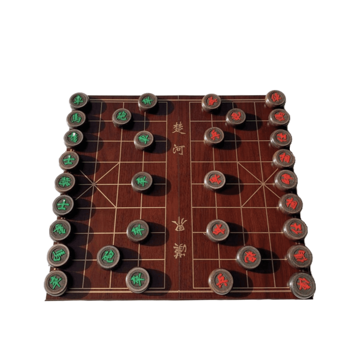 Classic Chinese Wooden Chess Set Xiangqi, Travel Chess Set