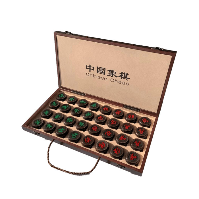 Classic Chinese Wooden Chess Set Xiangqi, Travel Chess Set