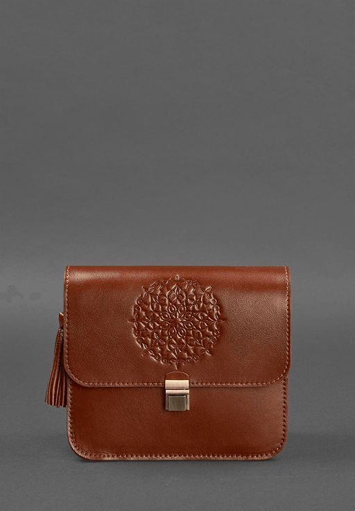 Classic Design Leather Crossbody Bag with Embossing for Women