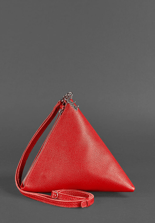 Classic Design Women's Leather Cosmetic Bag Pyramid