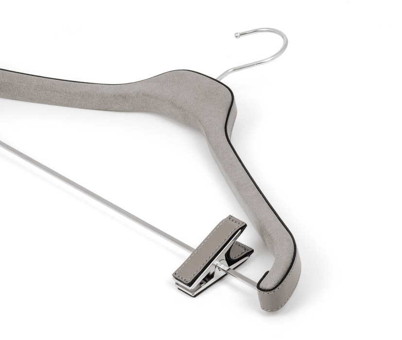 High-quality trouser hanger with classic design and clips