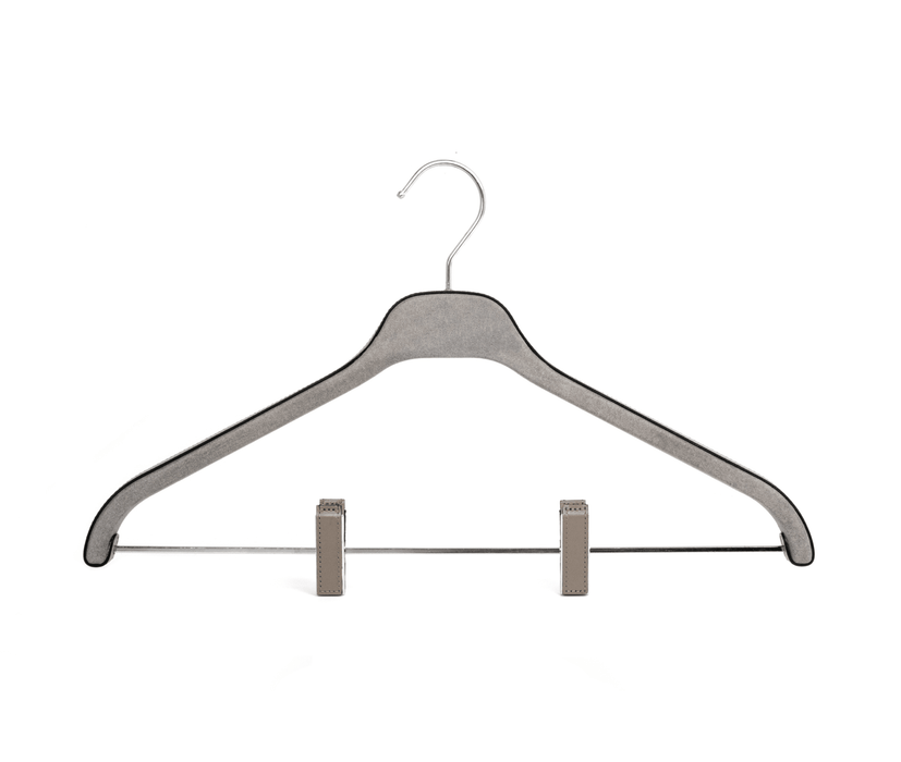 Classic design trouser hanger with clips