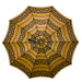 Classic Elegant Italian Greek Design Umbrella with Luxurious Leather Handle