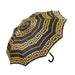 Classic Elegant Italian Greek Design Umbrella with Luxurious Leather Handle