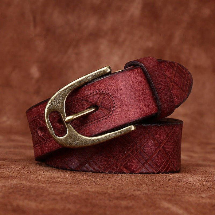 Classic Fashion Leather Belt For Women, Saanvi Model