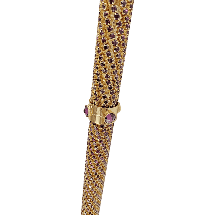 Classic Luxury Gold-plated 24K Walking Cane with Crystals