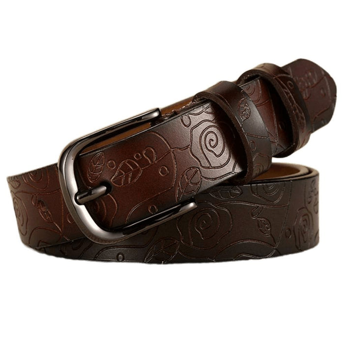 Classic Modern Leather Belt For Women, Venunia Model