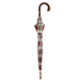 Classic One-Piece Chestnut Handle-Shaft Umbrella Tartan