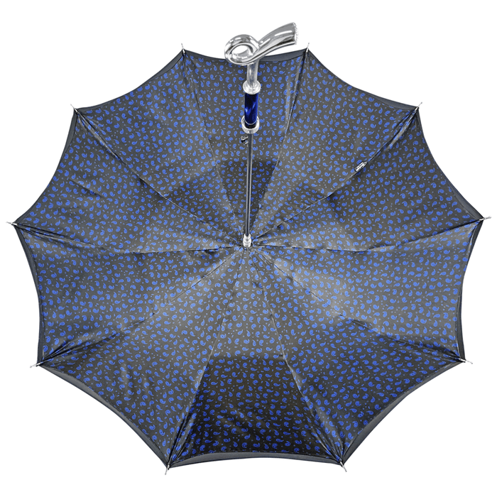 Classic Sophisticated Elegant Double Canopy Blue Umbrella