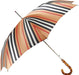 Classic Striped Men's Umbrella - Bamboo Handle - Artynov | Unique Handmade Accessories