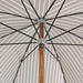 Classic Striped Umbrella with Exquisite Ostrich Leather Handle