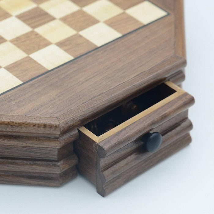 Classic, Wooden, Magnetic And Compact Sized Chess Set With Storage Chest