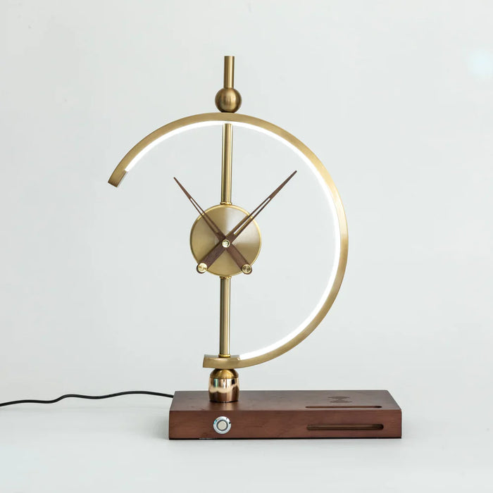 Designer Clock-Work Lamp with Wireless Charging