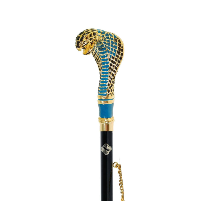 Cobra Hand-Painted Handle 24K Gold-Plated Shoehorn