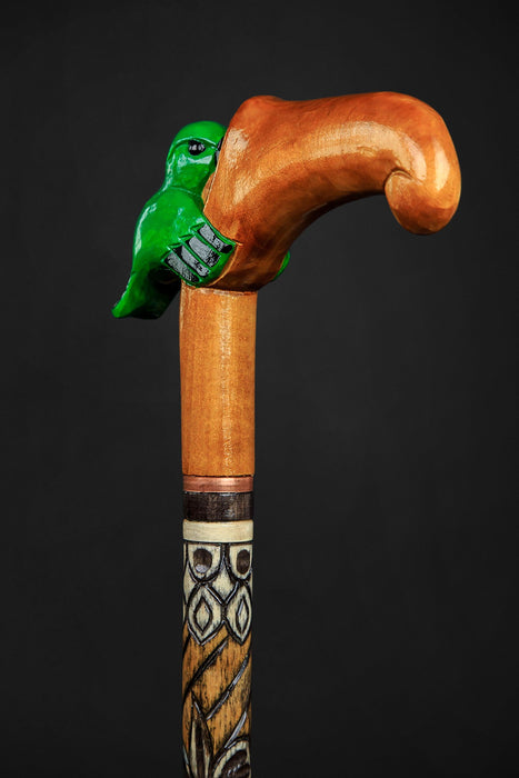 Colibrí Wooden Walking Cane For Ladies, Hummingbird Сane