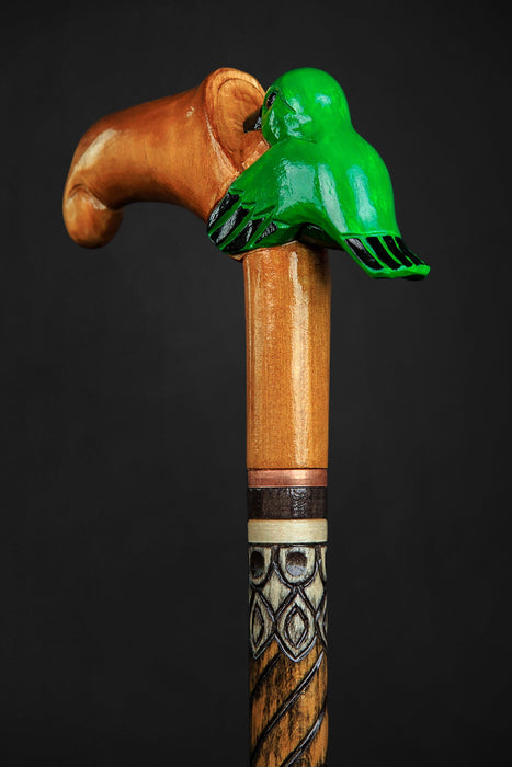 Colibrí Wooden Walking Cane For Ladies, Hummingbird Сane