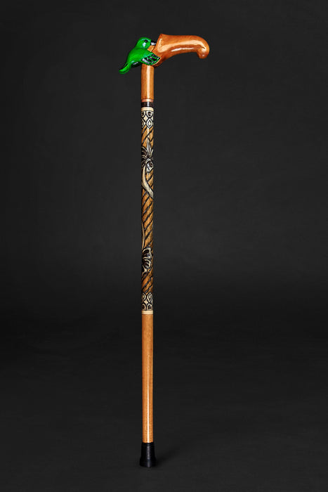 Colibrí Wooden Walking Cane For Ladies, Hummingbird Сane