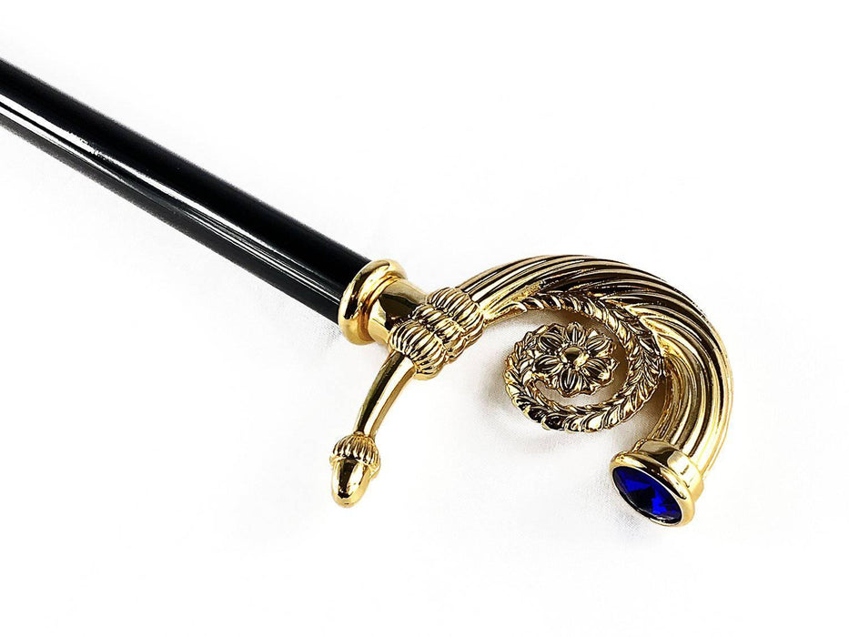 Collectible Walking Cane with Swarovski Sapphire