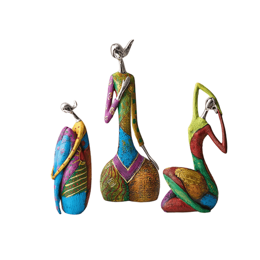 Colorful Women Sculptures