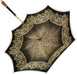 Creamy Leopard Print Double Cloth Umbrella