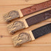 Crocodile Effect Leather Belt For Men, Abaka Model