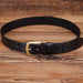 Crocodile Effect Leather Belt With Gold Buckle For Men, Garri Model