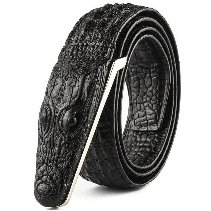 Crocodile Leather Suit Belt For Men, Enokur Model