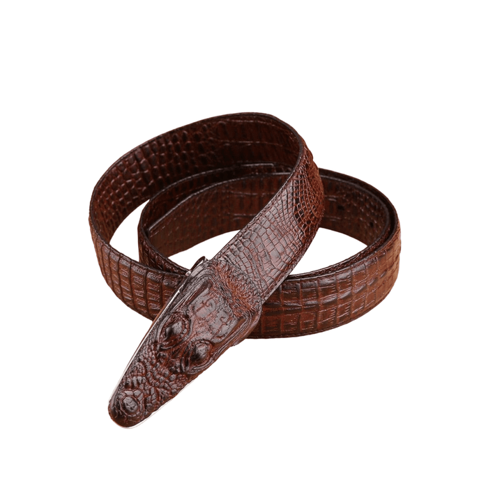 Crocodile Leather Suit Belt For Men, Enokur Model