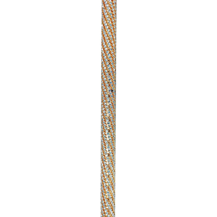 Crook Walking Cane Encrusted with Aquamarine Crystals