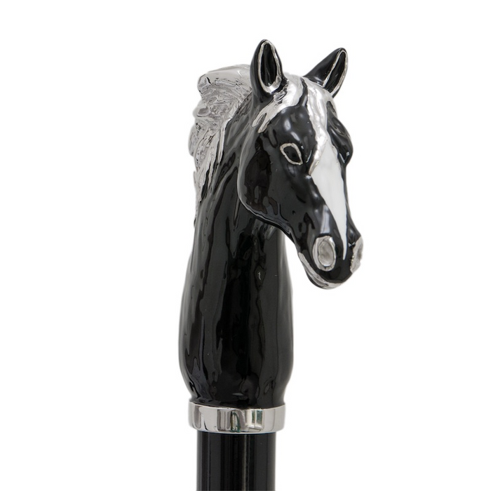 Black Horse Handmade Fashionable Long Shoe Horn