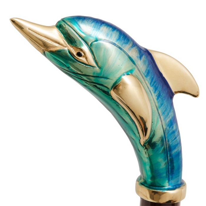 Dolphin Designer Long Art Piece Handmade Shoe Horn