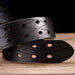 Custom Double Pin Leather Belt, Svetunia Model