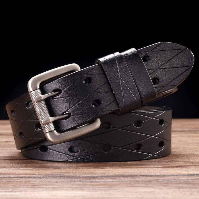 Custom Double Pin Leather Belt, Svetunia Model