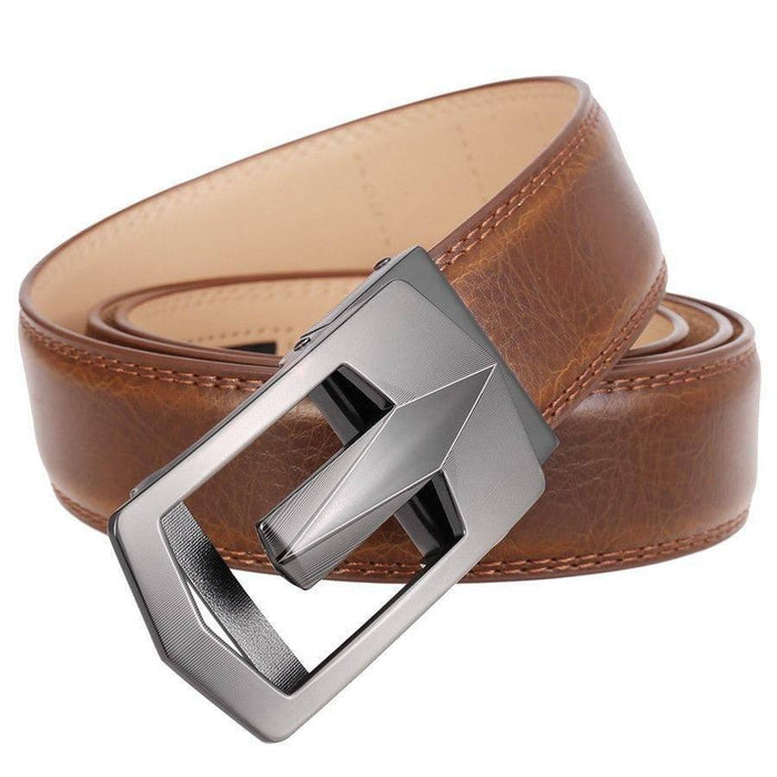 Custom Leather Suit Belt For Men, Calvino Model