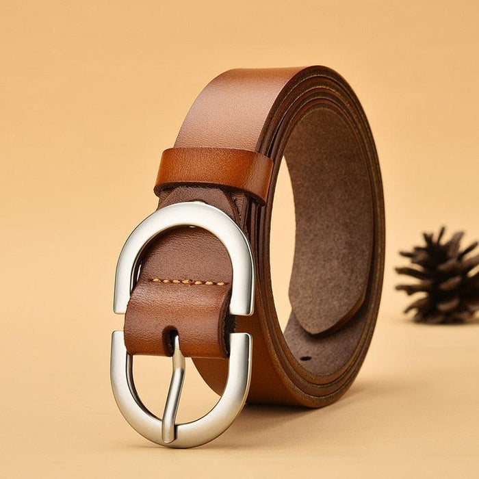 Custom Office Leather Belt For Women, Anna Model