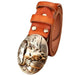 Custom Vintage Brown Cowboy Belt For Men