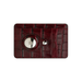 custom engraved Italian leather AirTag wallet