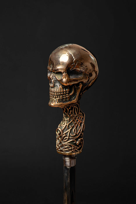 Unique skull design walking cane handle
