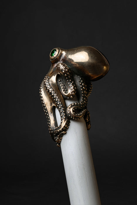 Unique octopus handle walking cane