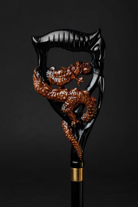 Unique Dragon Handle Walking Cane, Fashionable