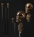 Exquisite skull-inspired walking cane handle