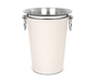 Cylindrical Steel Wine Cooler Champagne Bucket with Leather Sleeve