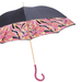 Pink Handle Printed Luxury Fashionable Umbrella