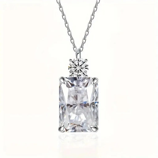 925 Silver Moissanite Pendant Necklace – Exclusive Design Jewelry
