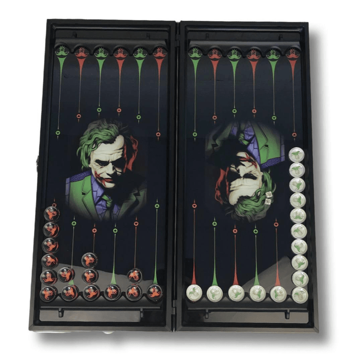 Crystal clear backgammon set