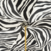 zebra print interior ivory double cloth umbrella