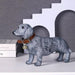 Dachshund Denim Print Statue