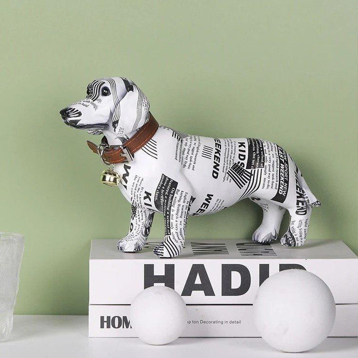 Dachshund Paper Print Statue