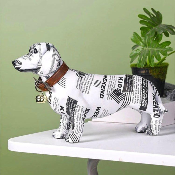 Dachshund Paper Print Statue